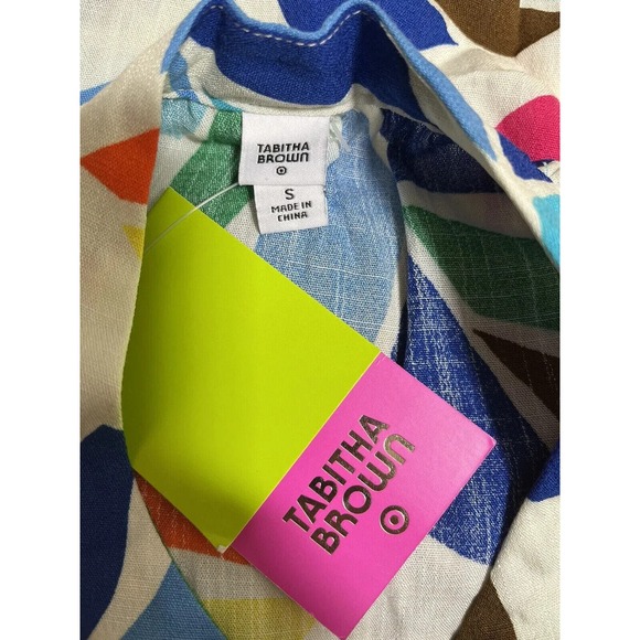 NWT Tabitha Brown x Target Women's Botanical Colorful Cover Up Tunic Size Small - Picture 12 of 13